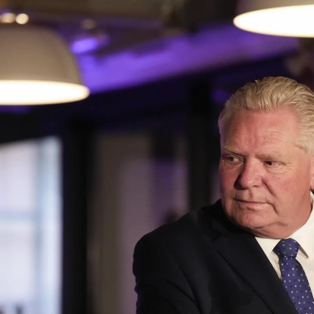 Protesters continue to target Doug Ford with rally outside premier’s Etobicoke office