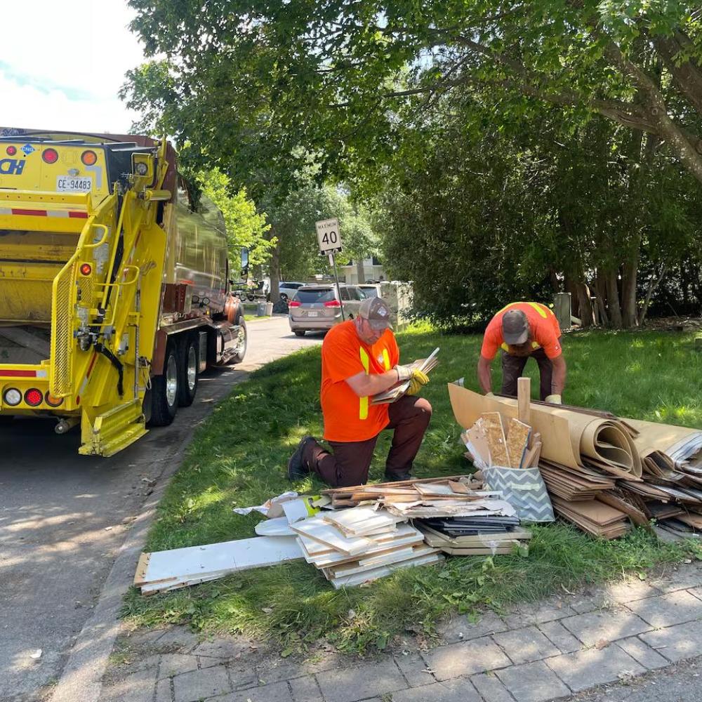 'Don't take that. It's contaminated,' post-storm scavengers warned