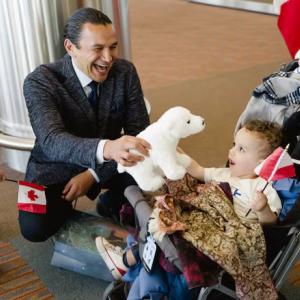 2nd child from Gaza arrives in Manitoba with family for 'life-changing' medical care: Kinew