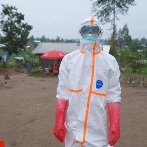 One man works to slow the fastest-growing Ebola outbreak in history, and he's doing it unpaid