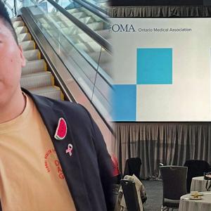 Doctor Removed From Ontario Medical Association AGM for Refusing to Take Off Watermelon Pin