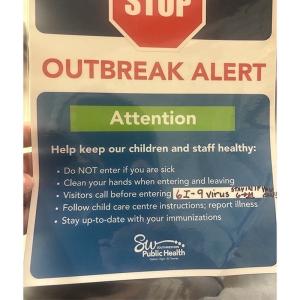 Health officials slam 'forged' signs warning of non-existent outbreak alert