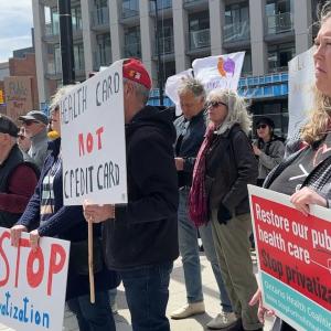 Provincewide protests push back against health care cuts