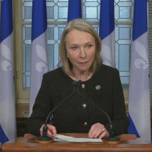 Quebec Health Minister Sonia Bélanger Discusses New Bill