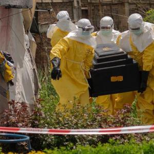 Residents burn an Ebola treatment center in Congo as anger grows over the outbreak