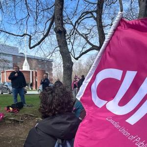 'We're ready to meet': CUPE president visits striking N.S. long-term care workers