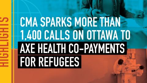 CMA sparks more than 1,400 calls on Ottawa to axe health co-payments for refugees