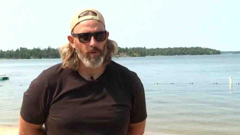 Kenora, Ont. man swims across Lake of the Woods, raises funds for kids’ health care