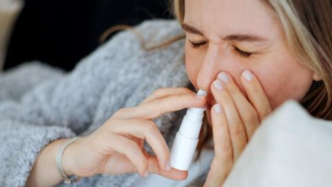 A common nasal spray may block Covid infection, trial results indicate