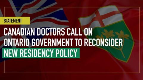 Canadian doctors call on Ontario government to reconsider new residency policy