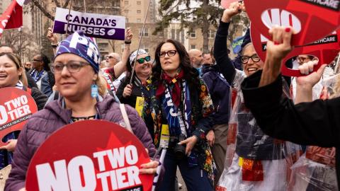 Canada's unions ready to fight to protect public health care in Alberta