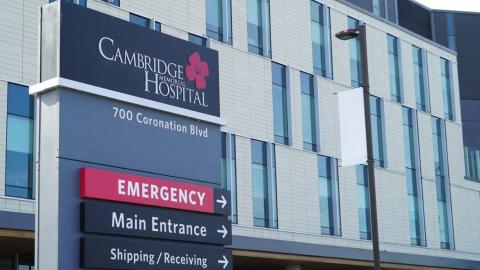 COVID-19 outbreak declared at Cambridge Memorial Hospital