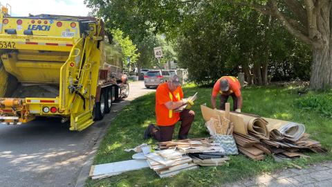 'Don't take that. It's contaminated,' post-storm scavengers warned