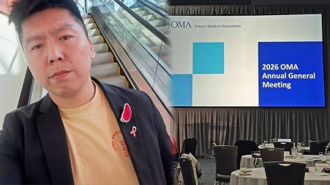 Doctor Removed From Ontario Medical Association AGM for Refusing to Take Off Watermelon Pin