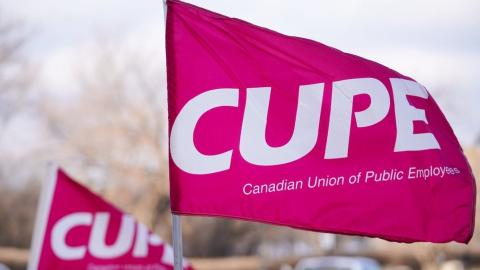 N.S. long-term care workers, on strike for 6 weeks, picket outside premier's speech