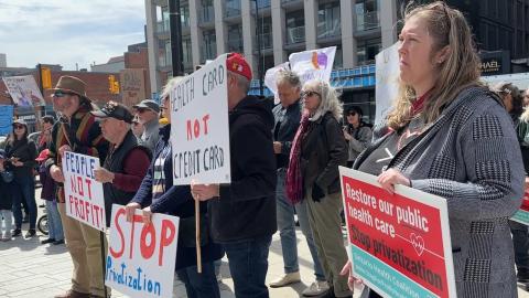 Provincewide protests push back against health care cuts