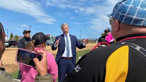 'We want you back'; Nova Scotia premier talks with striking long-term care workers in Cape Breton