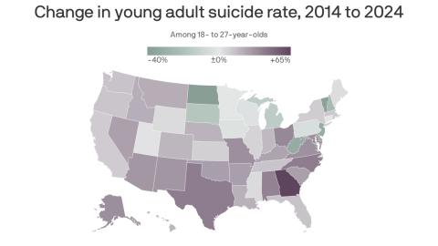 Youth suicide rates rise across the US